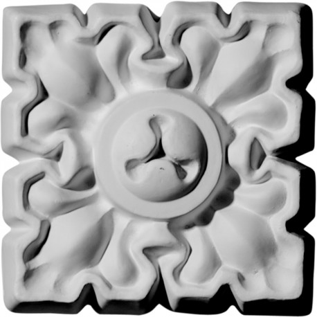 4 1/8W  x 4 1/8H x  3/4P Leaf Rosette