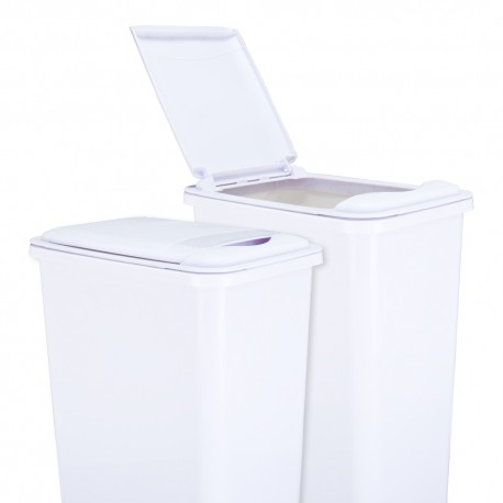 Lid for 50-Quart Plastic Waste Container White.            