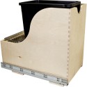 Preassembled 35-Quart Single Pullout Waste Container System