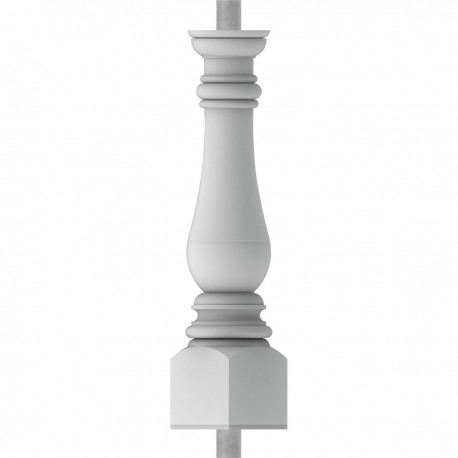 "FiberThane®: 5""W x 23""H Bradford Baluster Style J "