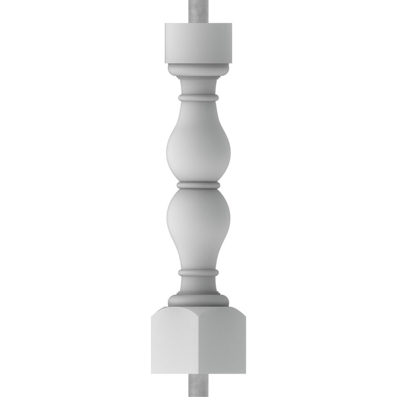 "FiberThane®: 5""W x 26""H Avalon Baluster Style E "