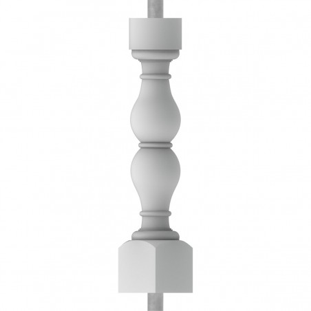 "FiberThane®: 5""W x 26""H Avalon Baluster Style E "