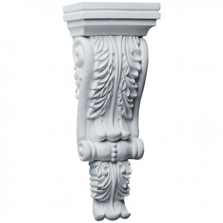 4 3/4W x 2 3/4P x 12 1/4H Legacy Acanthus Corbel