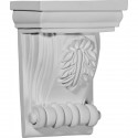 4 3/4W x 3 1/8D x 6 3/4H Forrest Small Leaf Corbel