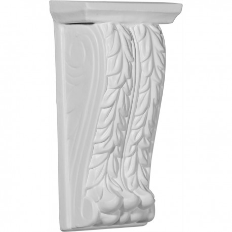 4 3/4W x 3D x 9 7/8H Zephyr Acanthus Leaf Corbel