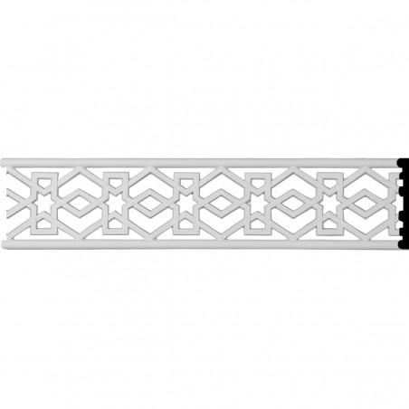 "4""H x 3/8""P x 96""L Swindon Pierced Moulding"