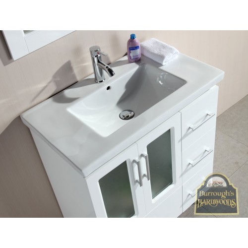 Stanton 32" Single Sink Vanity Set with Drop-in Sink in White