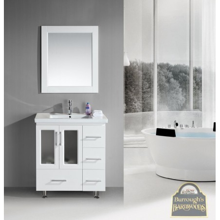 Stanton 32" Single Sink Vanity Set with Drop-in Sink in White