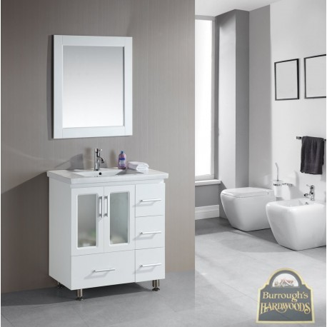 Stanton 32" Single Sink Vanity Set with Drop-in Sink in White