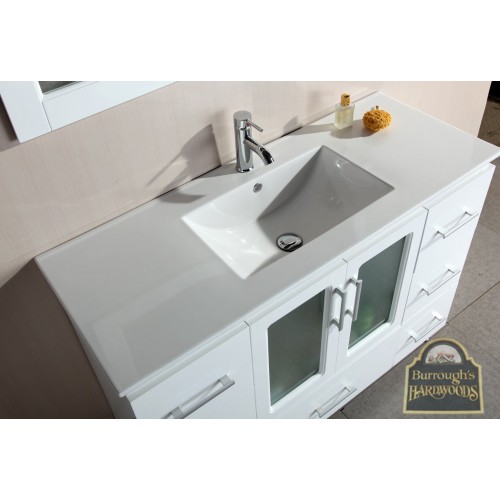 Stanton 48" Single Sink Vanity Set with Drop-In Sink in White