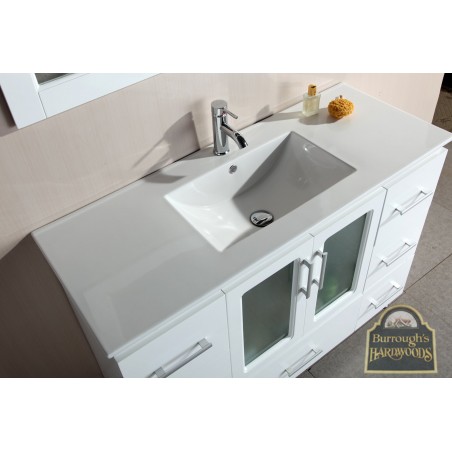 Stanton 48" Single Sink Vanity Set with Drop-In Sink in White