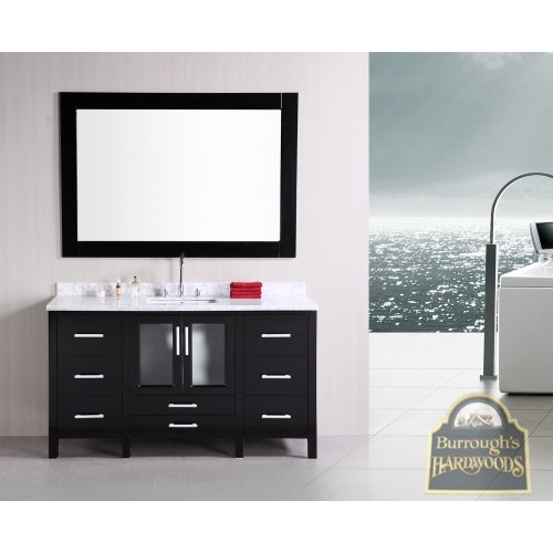 Stanton 60" Single Sink Vanity Set in Espresso