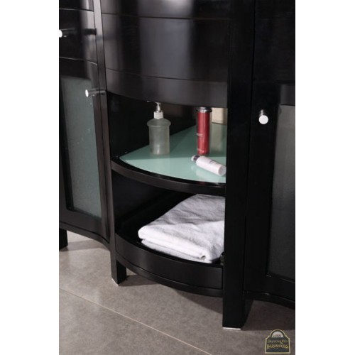 Rome 43" Single Sink Vanity Set in Espresso