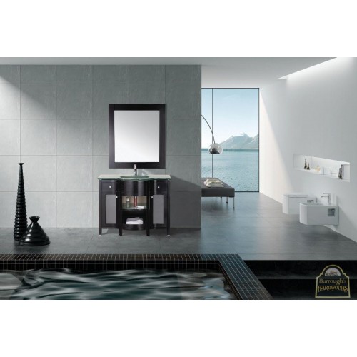 Rome 43" Single Sink Vanity Set in Espresso