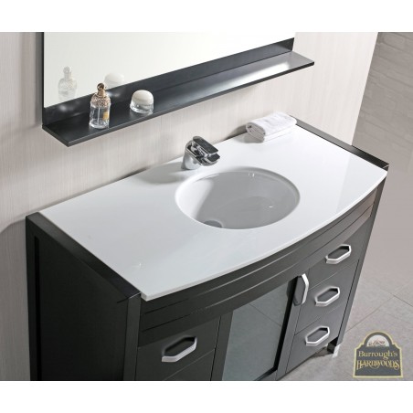 Waterfall 48" Single Sink Vanity Set w/ White Top