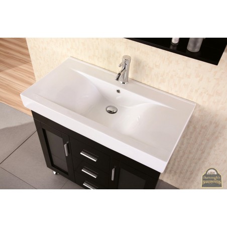 Milan 36" Single Sink Vanity Set in Espresso