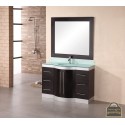 Jade 48" Single Sink Vanity Set in Espresso w/ Glass Top