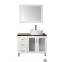 Malibu 39" Single Sink Vanity Set in White