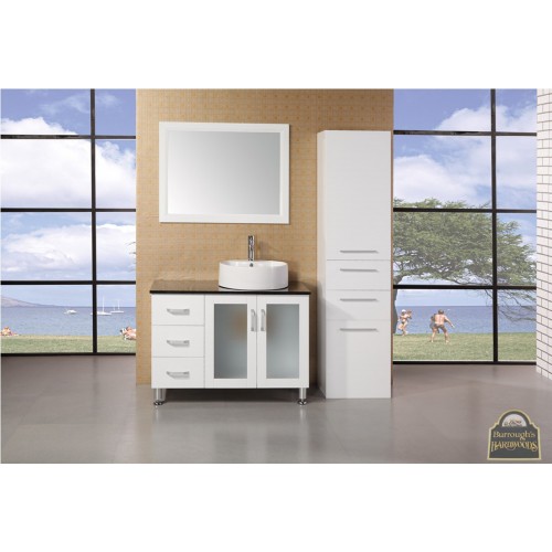 Malibu 39" Single Sink Vanity Set in White