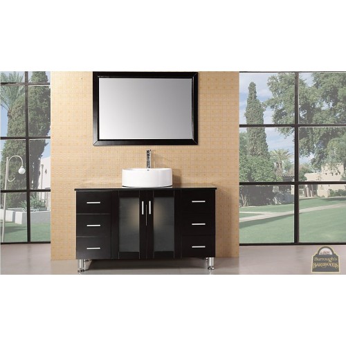 Malibu 48" Single Sink Vanity Set in Espresso