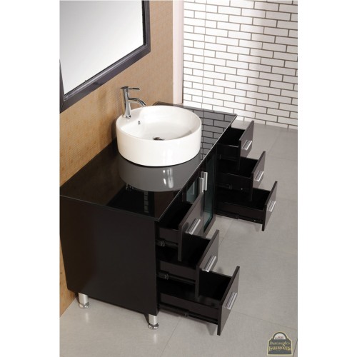 Malibu 48" Single Sink Vanity Set in Espresso