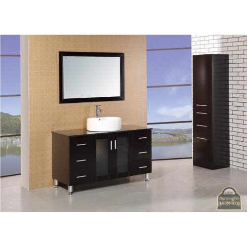 Malibu 48" Single Sink Vanity Set in Espresso