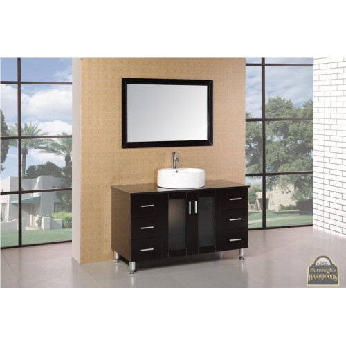 Malibu 48" Single Sink Vanity Set in Espresso