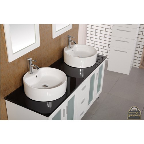 Malibu 60" Single Sink Vanity Set in White