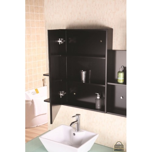 Portland 72" Double Sink - Wall Mount Vanity Set in Espresso