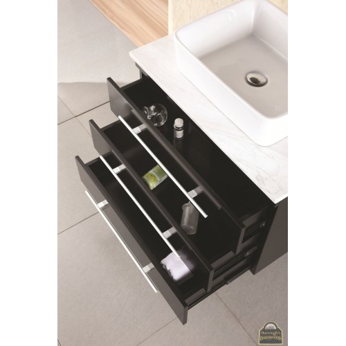 Portland 30" Single Sink - Wall Mount Vanity Set in Espresso