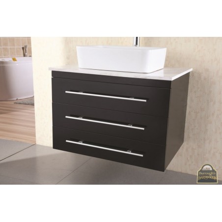 Portland 30" Single Sink - Wall Mount Vanity Set in Espresso