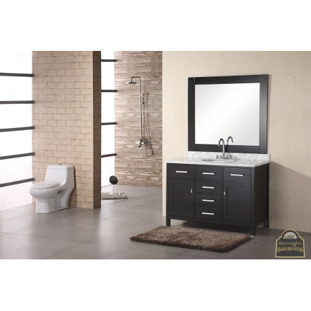 London 48" Single Sink Vanity Set in Espresso