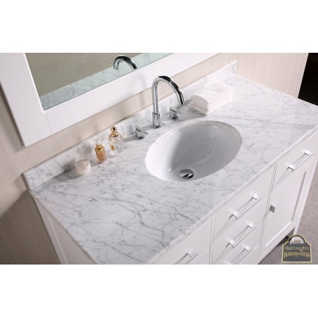 London 48" Single Sink Vanity Set in White