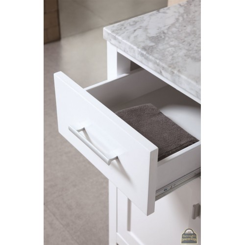 London 48" Single Sink Vanity Set in White