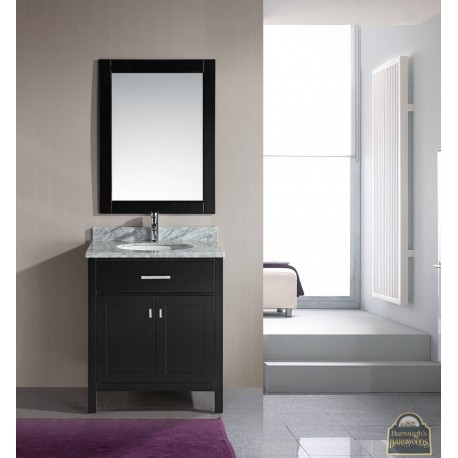 London 30" Single Sink Vanity Set in Espresso