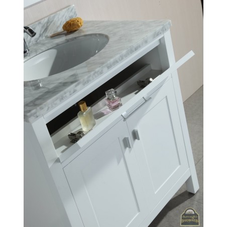 London 30" Single Sink Vanity Set in White