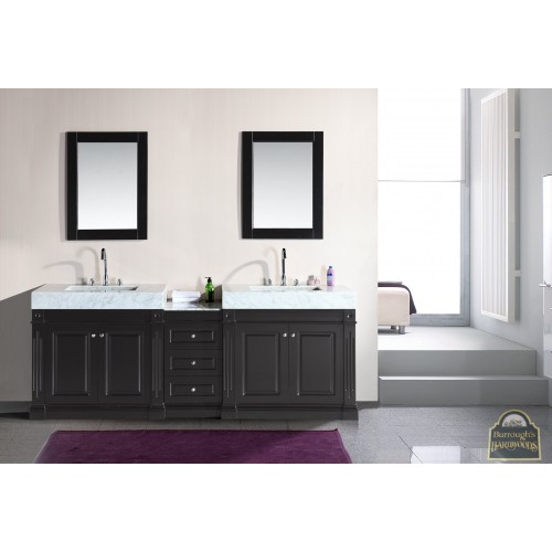 Odyssey 88" Double Sink Vanity Set with Trough Style Sinks