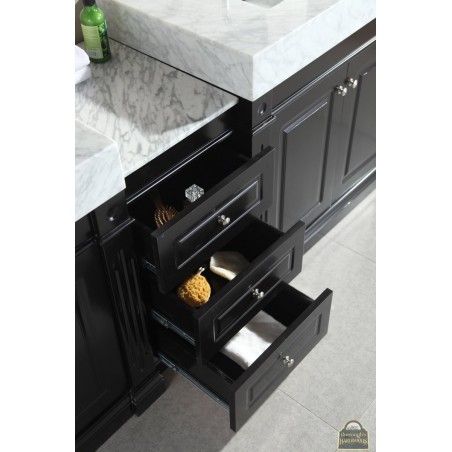 Odyssey 88" Double Sink Vanity Set with Trough Style Sinks