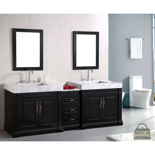 Odyssey 88" Double Sink Vanity Set with Trough Style Sinks