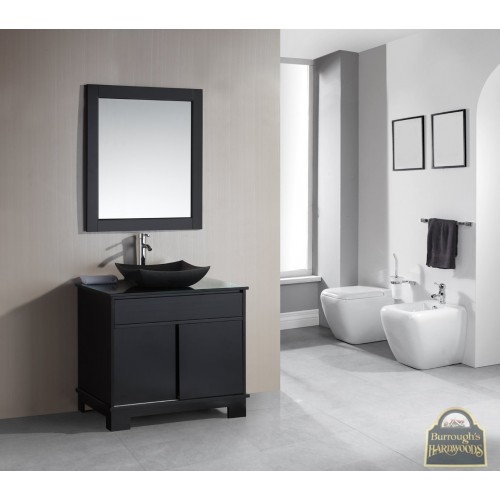 Oasis 36" Single Sink Vanity Set with Decorative Drawer in Espresso