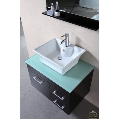 Madrid 30” Single Sink - Wall Mount Vanity Set in Espresso