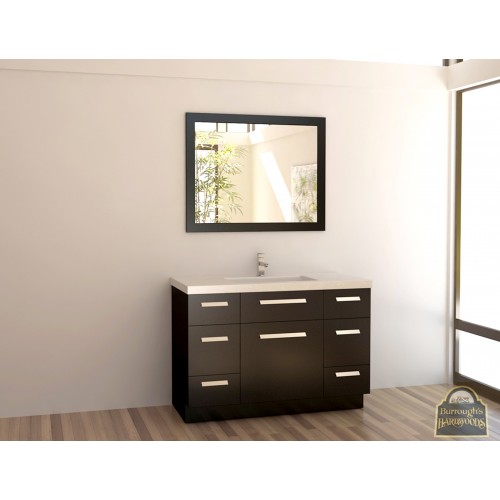 Moscony 48" Single Sink Vanity Set in Espresso