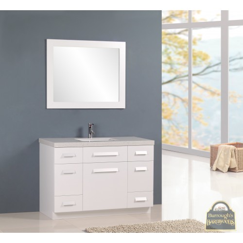 Moscony 48" Single Sink Vanity Set in White