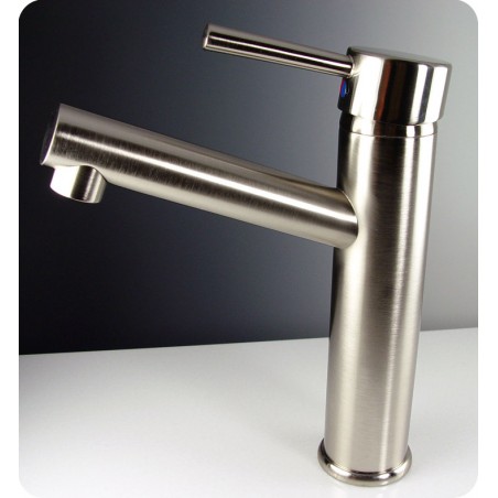 Fresca Savio Single Hole Mount Bathroom Vanity Faucet - Brushed Nickel