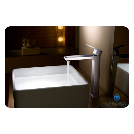 Fresca Allaro Single Hole Vessel Mount Bathroom Vanity Faucet - Chrome