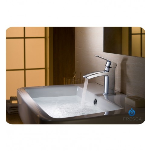 Fresca Fiora Single Hole Mount Bathroom Vanity Faucet - Chrome