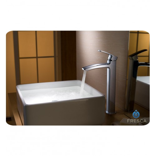 Fresca Fiora Single Hole Vessel Mount Bathroom Vanity Faucet - Chrome