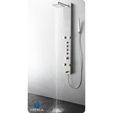 Fresca Pavia Stainless Steel (Brushed Silver) Thermostatic Shower Massage Panel