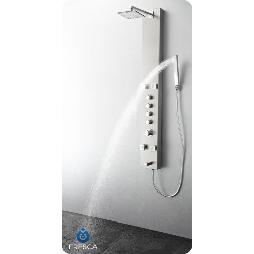 Fresca Pavia Stainless Steel (Brushed Silver) Thermostatic Shower Massage Panel