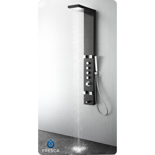 Fresca Verona Stainless Steel (Brushed Gray) Thermostatic Shower Massage Panel